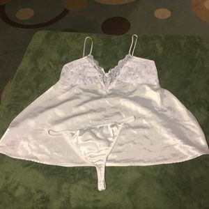 🌹 White Babydoll and Panty Set 🌹